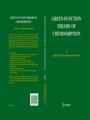 cover image of Green-Function Theory of Chemisorption